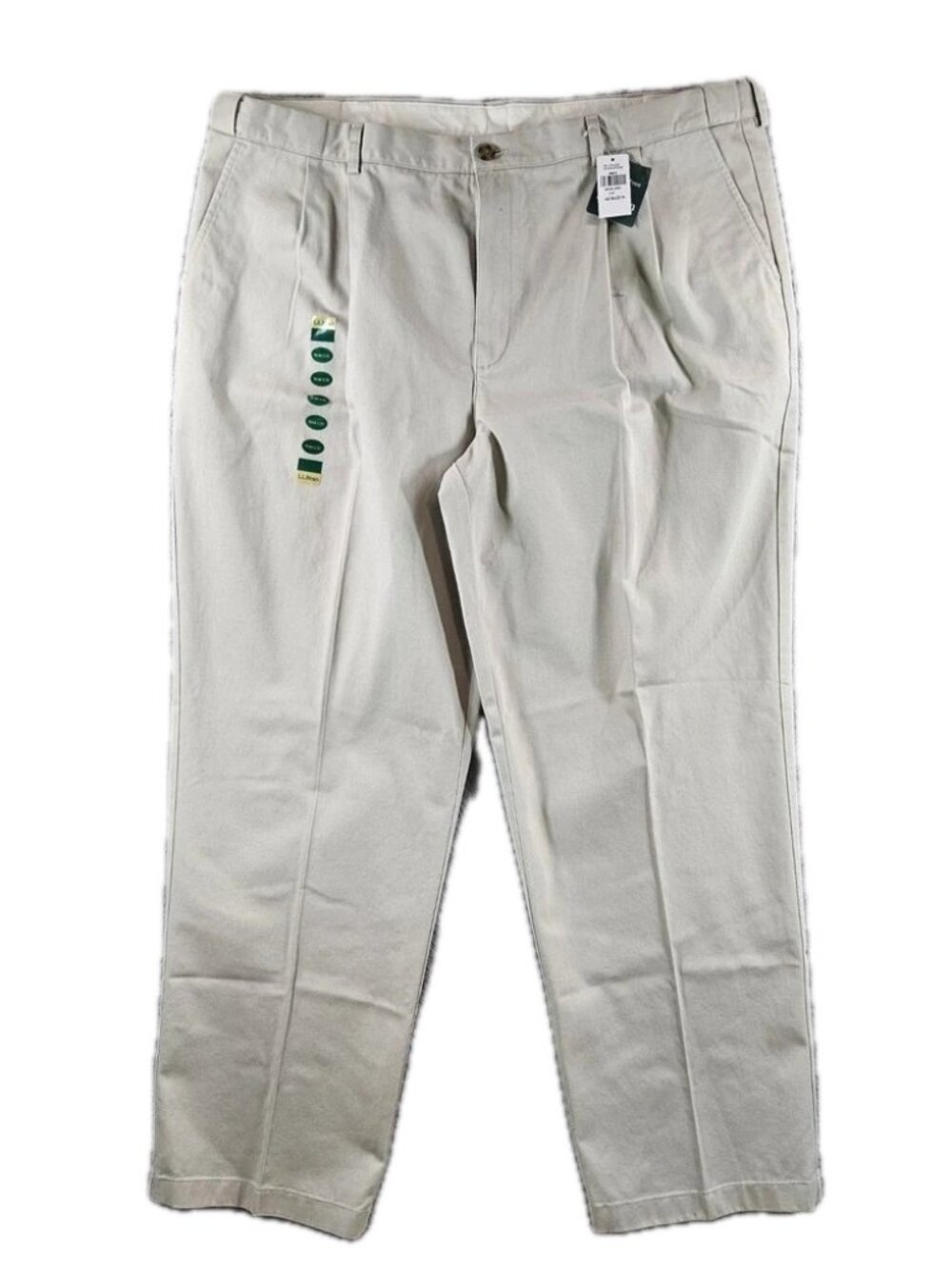 NWT Men's 44 LIGHT BEIGE L.L. Bean Chinos Pant - Inseam: 32" - Picture 1 of 8